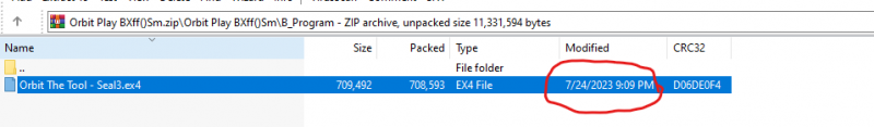 3. Upon examining the 'Orbit Play BXff()Sm.zip' in Post #1285, observed that its EA timestamp is older than the EA release in Post #1172. This suggests that the EA attachment in Post #1172 might be a more recent version than the one in Post #1285.<br /><br />4. The EA featured in Post #1172 now displays 6n (was 7n in post 1285) for the Orbit Arrow, previously referred to as the 'Secret Arrow'.<br /><br />5. A friendly suggestion for the future: To minimize confusion and ensure clarity, could you consistently update the first post with the latest versions of all tools, as well as educational materials like PDFs and PPTs? For an organized approach and as a reference, consider taking a look at Post 1 of the Trading System threads generated by Xard777 and BeattlemaniaSA.