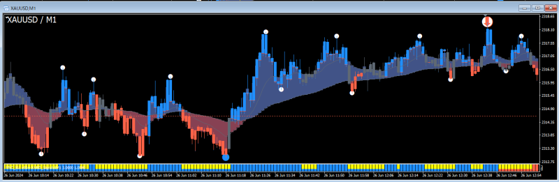 Immediately after the histogram signal appears.