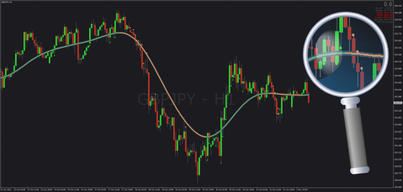 TME EMA with Repainting + Nonrepainting Options for MT4 November 2025.png