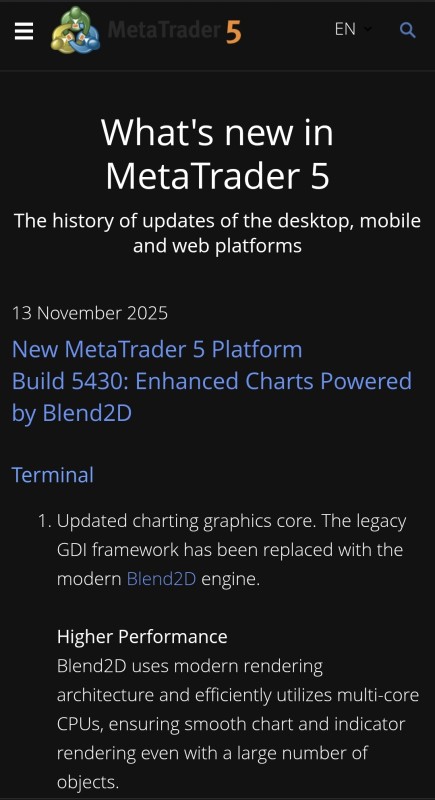 What's New in MetaTrader 5430 - 13 Nov 2025.jpg